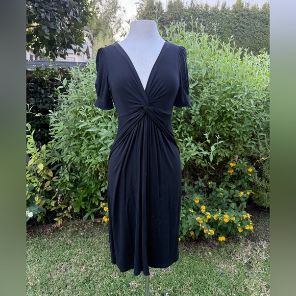 Banana Republic Dresses & Skirts - Banana Republic Black Sheath Dress with Plunge Neckline